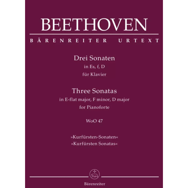 BEETHOVEN - TRE SONATE PER PIANOFORTE WoO 47 - (Kurfürsten sonatas)