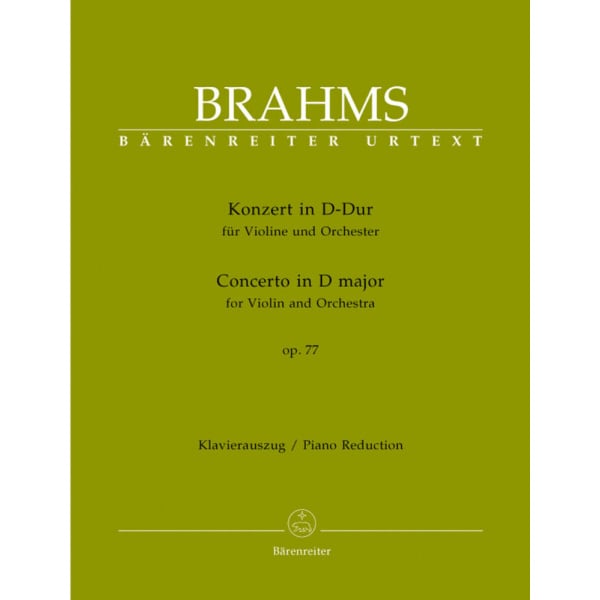 BRAHMS - Concerto in D major op.77 (V.no/Pf)