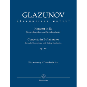 GLAZUNOV - Concerto Op. 109 for Alto Sax (Piano Reduction)