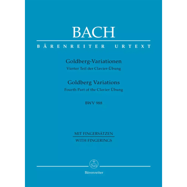 BACH - GOLDBERG VARIATIONS - BWV 988 - CON DITEGGIATURA