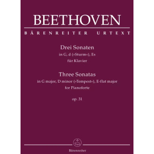 BEETHOVEN - TRE SONATE PER PIANOFORTE OP. 31 - (Tempesta)