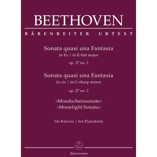 BEETHOVEN - SONATE PER PIANOFORTE OP. 27 n.1 e n.2 (Moonlight sonata)