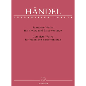 HANDEL - SAMTLICHE WERKE FUR VIOLIN UND BASSO CONTINUO
