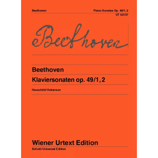 BEETHOVEN - DUE SONATE OP.49/1 -2 - Wiener Urtext