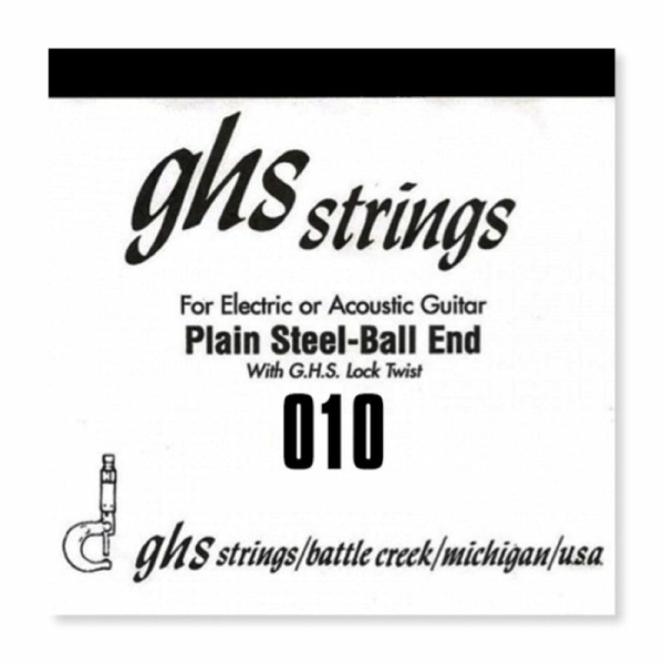 GHS Singola acustica/elettrica 010 Corda singola per chitarra acustica/elettrica