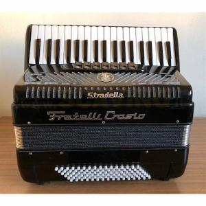 Fisarmonica Crosio 96 Bassi 37 Tasti 7+2 Registri  Nera