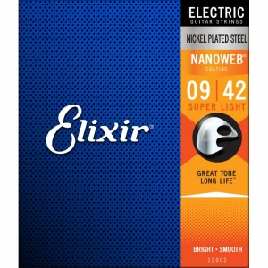 Elixir12002 Set Corde per Chitarra Elettrica 9-42 Nanoweb