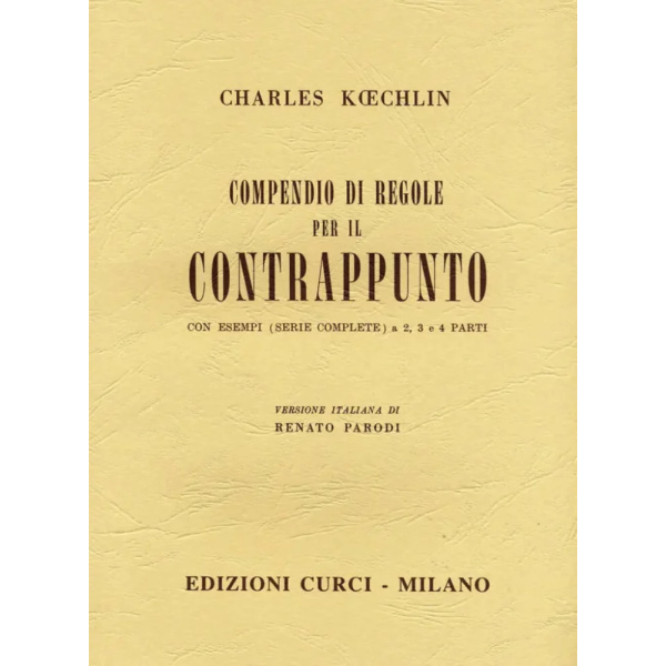 KOECHLIN - Compendio di Regole per il Contrappunto