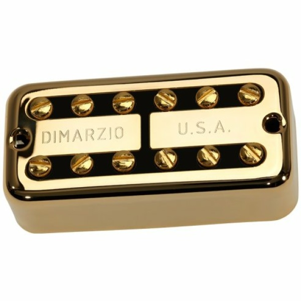 DiMarzio New'Tron Bridge ''F-spaced'' Gold/Black - DP292FGBK