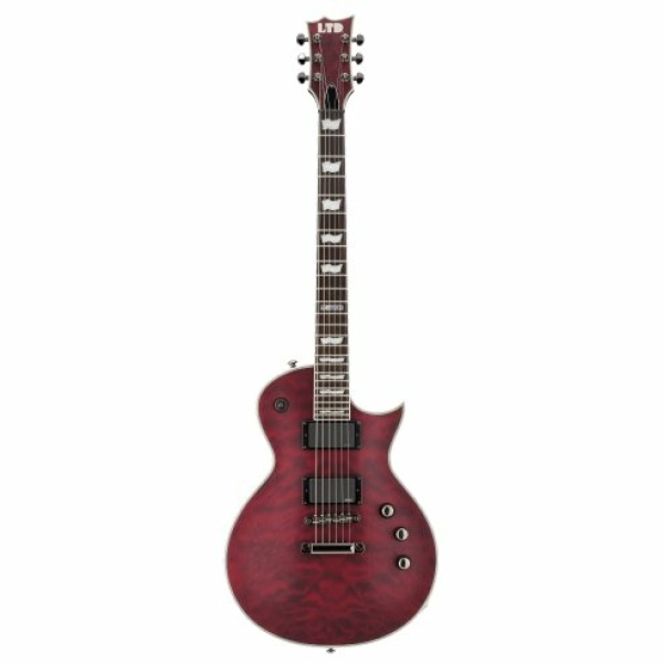 ESP LTD EC-401QM SEE THRU BLACK CHERRY SATIN