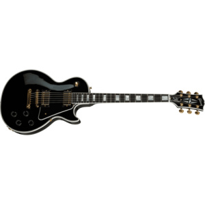 GIBSON LES PAUL CUSTOM EBONY W/EBONY BOARD