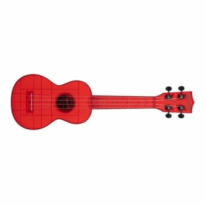 Kala KA-WMT-RD-S - Ukulele soprano Transparent Maritime Red - c/borsa