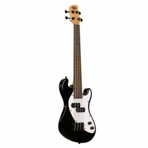 Kala UBASS-SB-BK-FL - Solid body 4 corde FRETLESS - Nero c/borsa