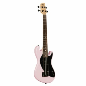 Kala UBASS-SB-LP-FS - Solid Body 4 corde - Rosa c/borsa