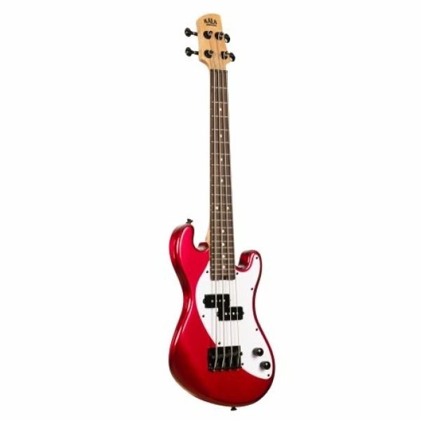 Kala UBASS-SB-RD-FS - Solid Body 4 corde - Rosso c/borsa