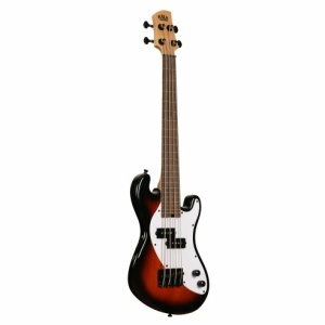 Kala UBASS-SB-TB-FL - Solid body 4 corde FRETLESS - Tobacco Burst c/borsa
