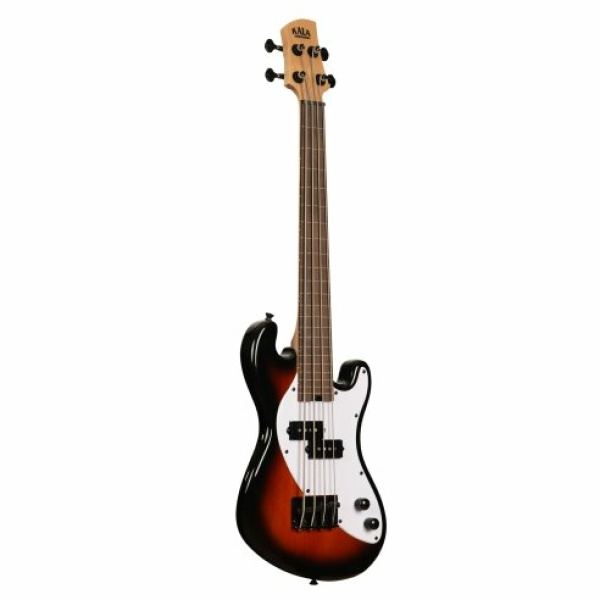 Kala UBASS-SB-TB-FL - Solid body 4 corde FRETLESS - Tobacco Burst c/borsa