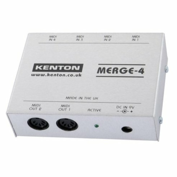 KENTON MERGE 4 - 4 MIDI IN TO 2 OUT