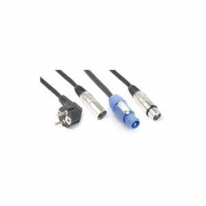Power Dynamics Connex CX08-15 Shuko/XLR M-PwcA/XLR F15m