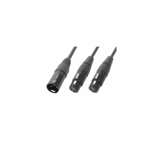 Power Dynamics Connex CX142 Cable Splitter XLR M-2 XLR F