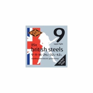 ROTOSOUND BS9 BRITISH STEEL MUTA ELETT. STAINLESS STEEL 9-42