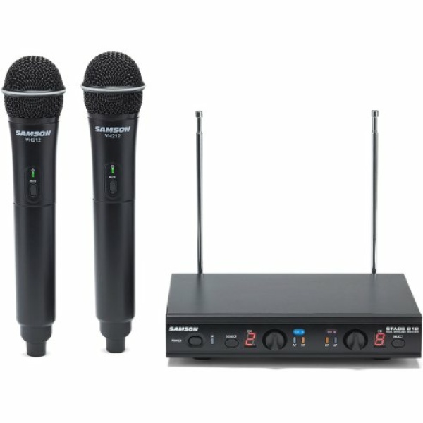 SAMSON STAGE 212-E DUAL HANDHELD VHF
