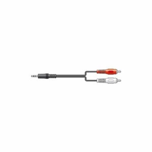 Vonyx CX400-2 Cable 3.5St.-2RCA M 2.5mBlk