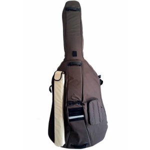 SGBS BORSA PER CONTRABBASSO 3/4 MARRONE/BEIGE CON RUOTE