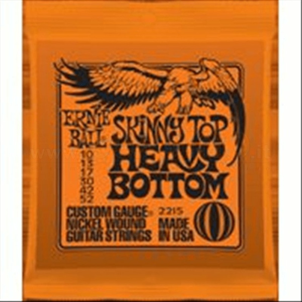 Ernie Ball 2215 Skinny Top Heavy Bottom Muta per Chitarra Elettrica 10-52