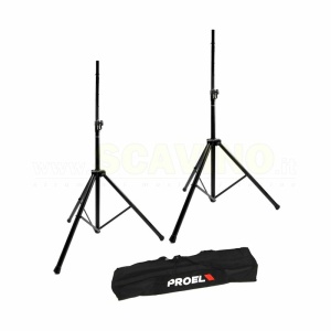 Proel FRE300KIT Coppia Supporti per Casse in Alluminio con borsa