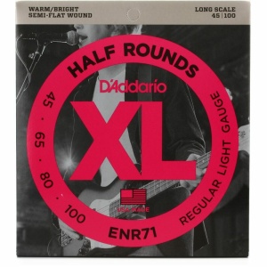 D'Addario ENR71 Corde Basso 45-100 Half Round
