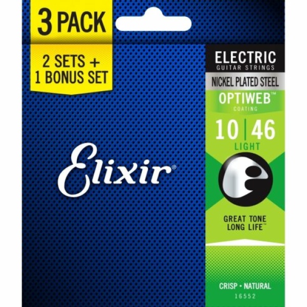 ELIXIR 16552 SET TRE MUTE19052 OPTIWEB LIGHT 10-46 ELECTRIC