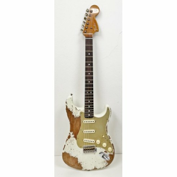 FENDER LTD ROASTED  BIGHEAD STRAT SUPER HEAVY RELIC AGED OLYMPIC WHITE