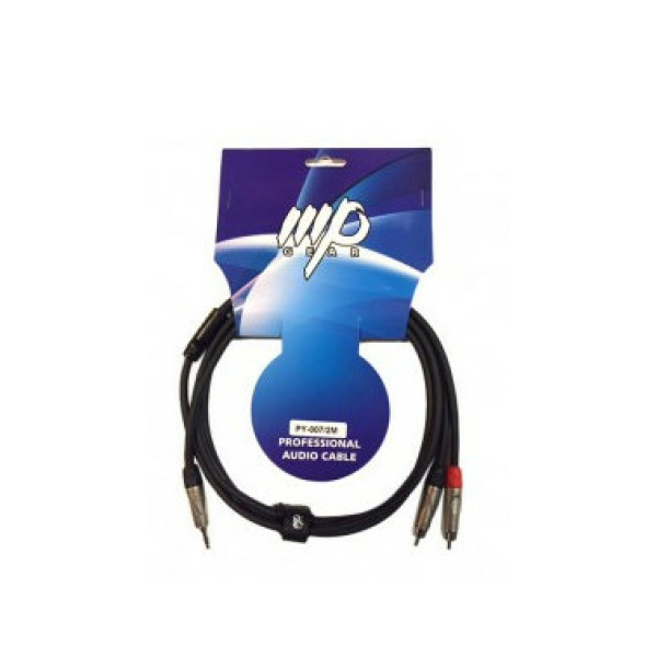 Mpgear PY007/5m cavo 2 rca/1 minijack stereo
