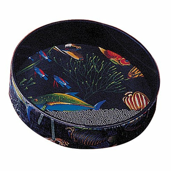 REMO ET-0212-10 OCEAN DRUM CON RAFFIGURAZIONE FONDALE MARINO
