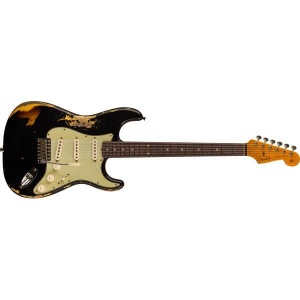 STRATOCASTER® 60 HEAVY RELIC AGED BLACK OVER 3TSB