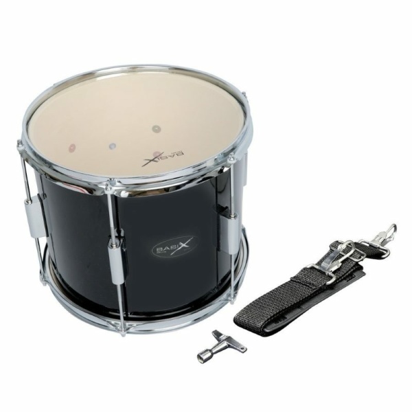 Basix F893012 Tamburo da Parata 12''x10'' Nero