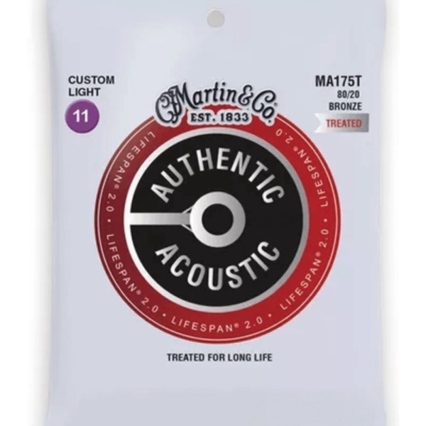 Martin MA175T Authentic Lifespan 2.0 Custom Light Bronze 11-52