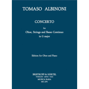 ALBINONI - Concerto per Oboe Archi e Basso continuo in G major