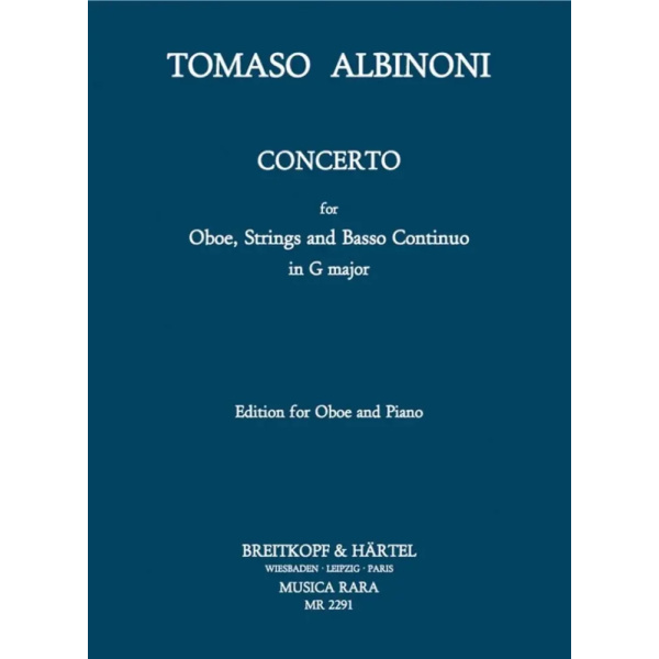 ALBINONI - Concerto per Oboe Archi e Basso continuo in G major