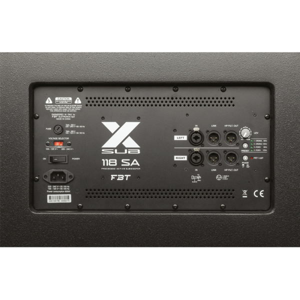 X-SUB 118SA SUBWOOFER AMPLIFICATO