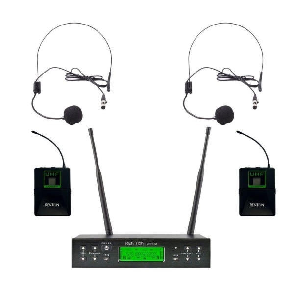 UHF452BP DOPPIO RADIOMICROFONO ARCHETTO