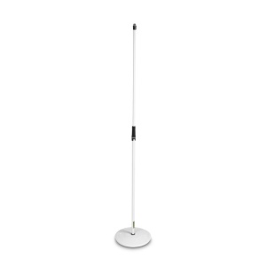 Gravity Asta microfonica dritta con base tonda bianco
