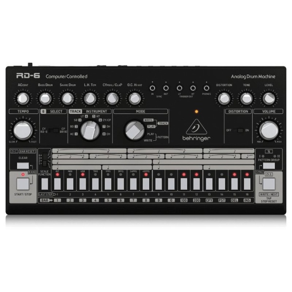 Behringer RD6 BK Drum Machine Analogica con 8 Suoni