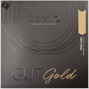 SALVI CORDE PER ARPA A PEDALI quarta ottava SOL26  budello Gut Gold