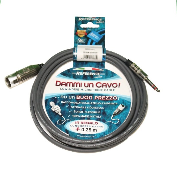 Reference DAMMIUNCAVO-GR-XLRM/JTRS-2.25 Cavo XLRM - Jack Stereo 2.25m Grigio