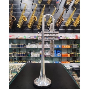 usato Bach 229 Tromba in Do con Cannello Malone Argentata