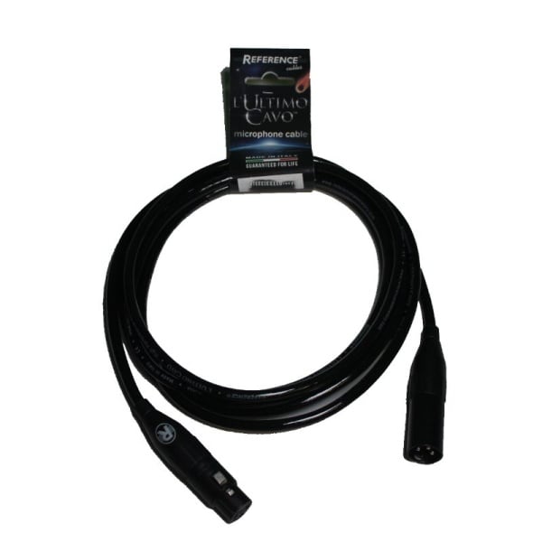 Reference ULTIMO.RCM-GBK-AMPHENOL-5M Cavo XLR - XLR 5 Metri Nero Lucido