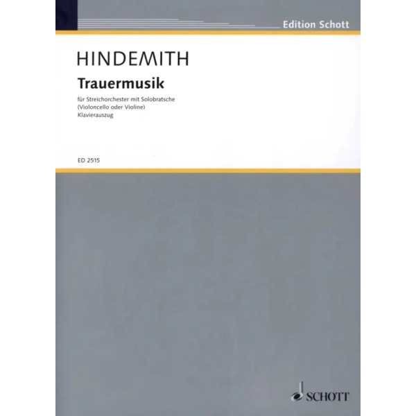 HINDEMITH - Trauermusik