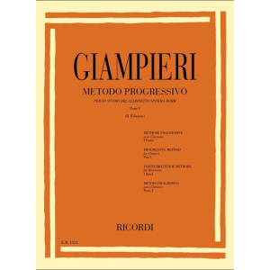 GIAMPIERI - Metodo Progressivo Per Lo Studio Del Clarinetto Parte 1